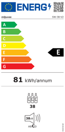 mQuvée - WineExpert 38 Stainless Dual Zone Wine Fridge