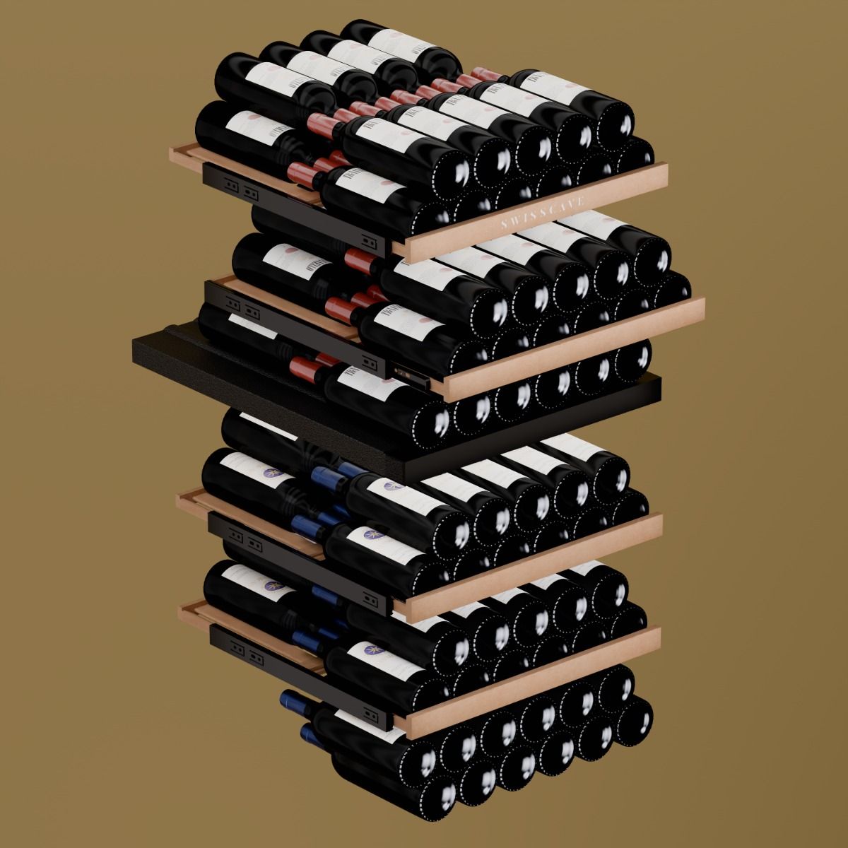 Swisscave - Classic Edition 107 Bottle Dual Zone Wine Cooler - WL355DF