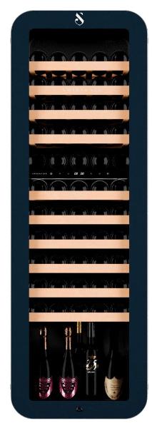 Swisscave - Premium Edition 68 Bottle Dual Zone Wine Fridge - WLB-320DF-BLACK