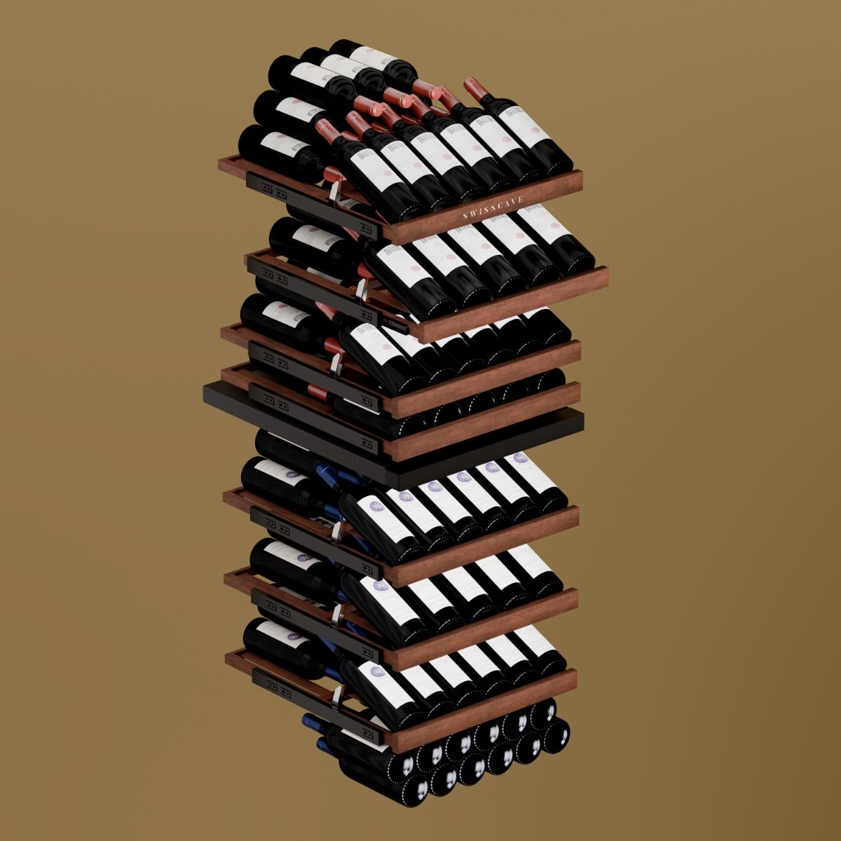 Swisscave WLB-460DFLD-MIX |163 Bottle Wine Cooler