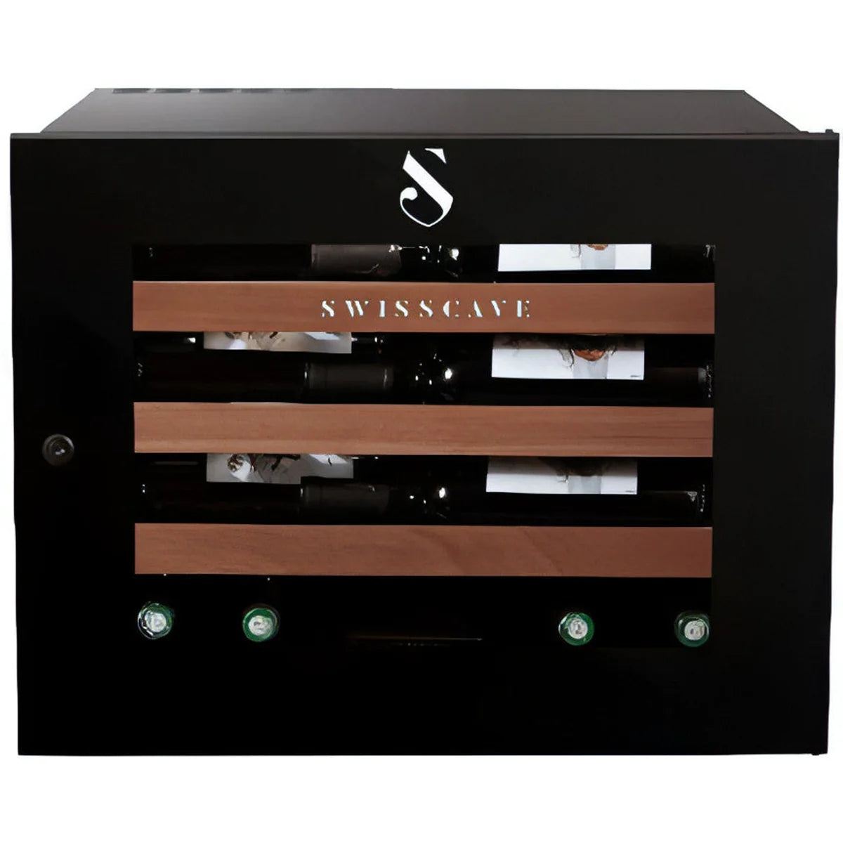 Swisscave - Premium Kitchen Integrated 24 Bottle Single Zone Wine Cooler - WLI-60F