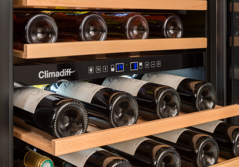 Climadiff - 51 Bottle Dual Zone Wine Cooler - CBU51D1X