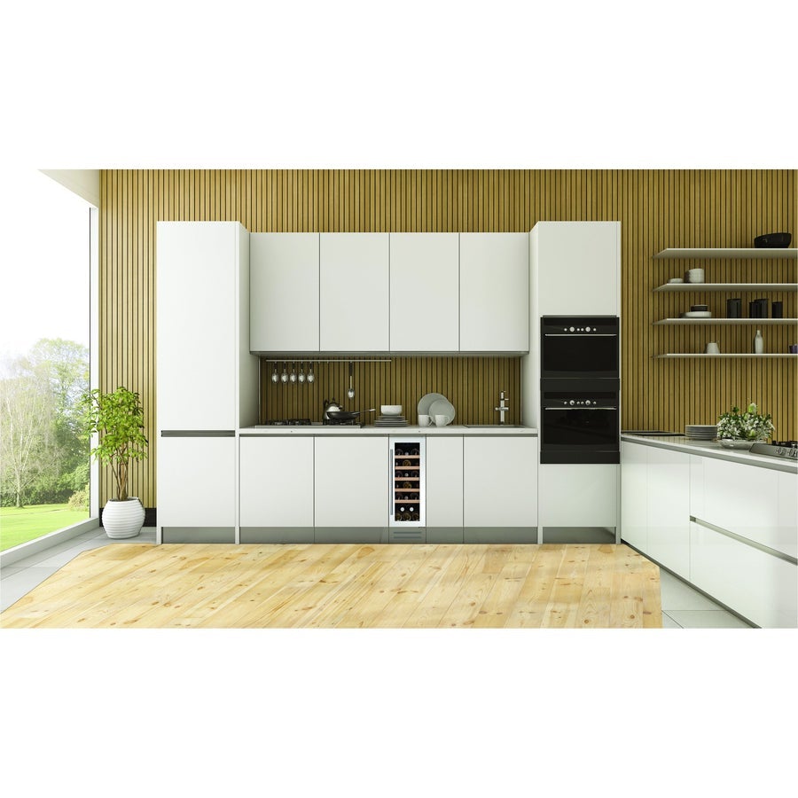 Dunavox DAUF-19.58SS | 19 Bottle Single Zone Built-In Wine Cooler