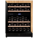 Dunavox Flow 45 - 45 Bottle Dual Zone Built-In Wine Cooler - DAUF-45.125DOP.TO