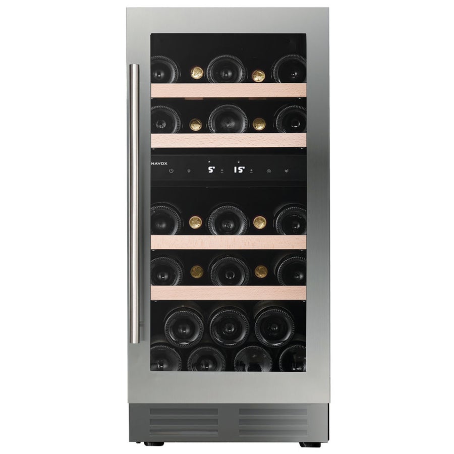 Dunavox - 32 Bottle Built-In Wine Cooler - DAUF-32.78DSS