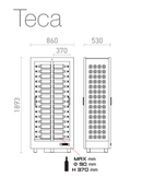 Teca Vino by EXPO - Freestanding Wine Wall TE-10 - Home