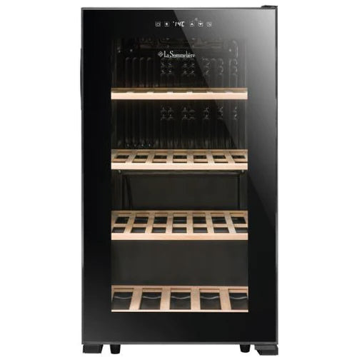 La Sommeliere - 52 Bottle Single Zone Wine Cooler - LS52BLACK