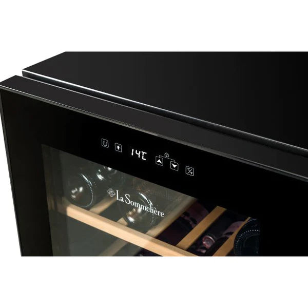 La Sommeliere - 52 Bottle Single Zone Wine Cooler - LS52BLACK