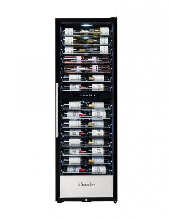 La Sommeliere - 152 Bottle Dual Zone Wine Cabinet - PRO160DZ