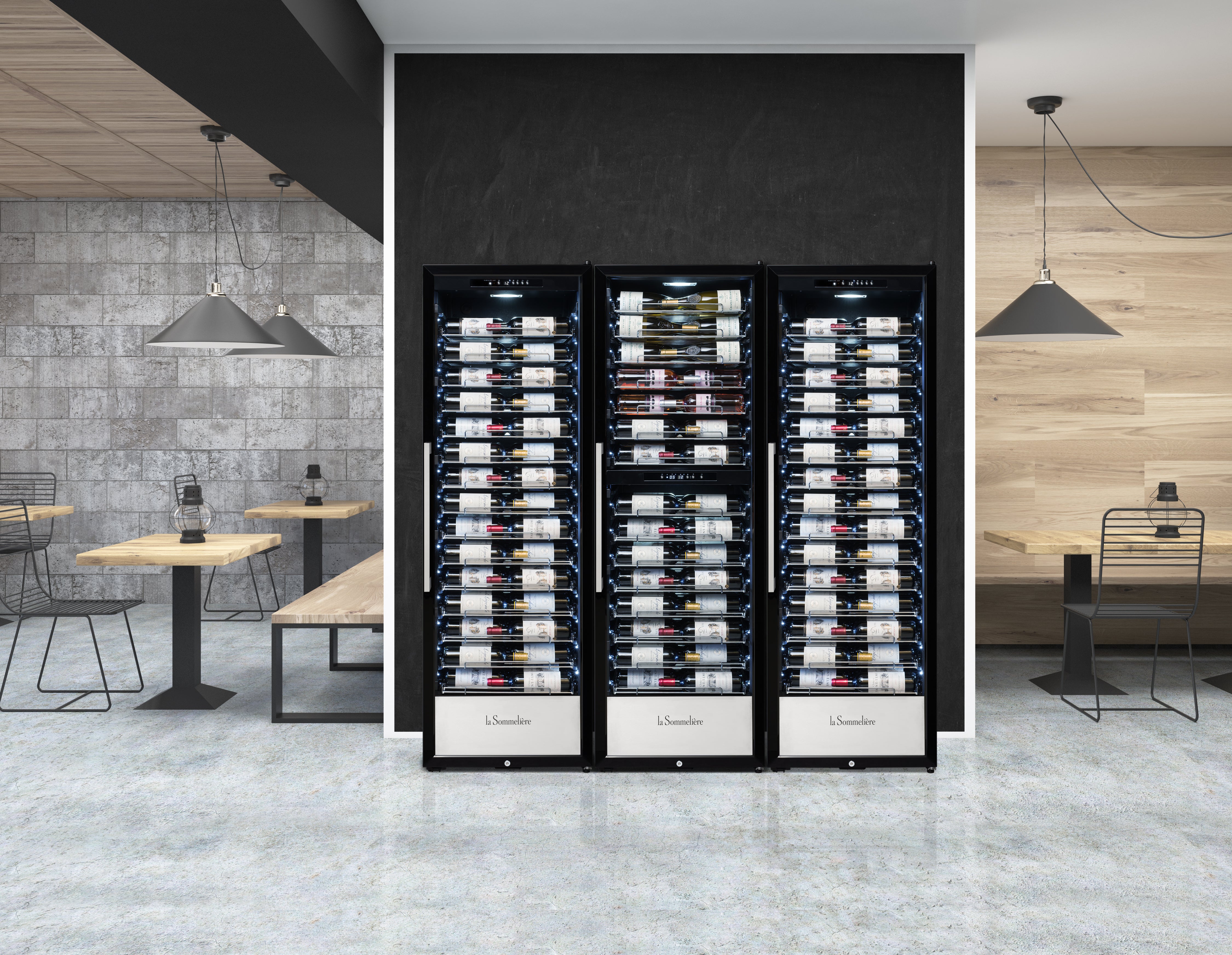 La Sommeliere - 152 Bottle Single Zone Wine Cabinet - PRO160N