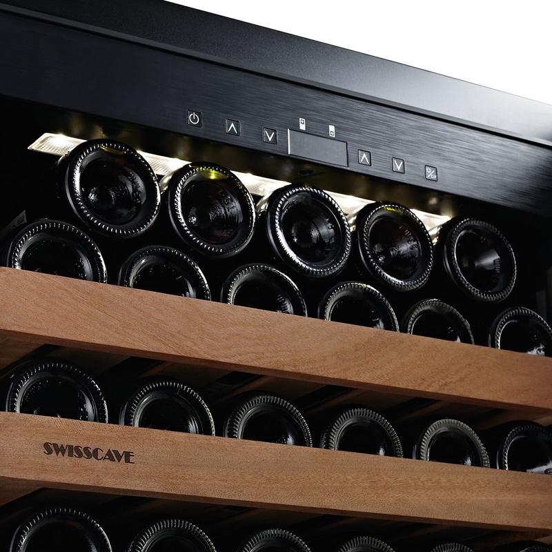 Swisscave - Luxury Edition 163 Bottle Single Zone Wine Cooler - WLB-460FL-MIX