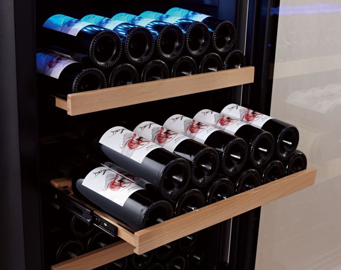 Swisscave - Classic Edition 107 Bottle Dual Zone Wine Cooler - WL355DF