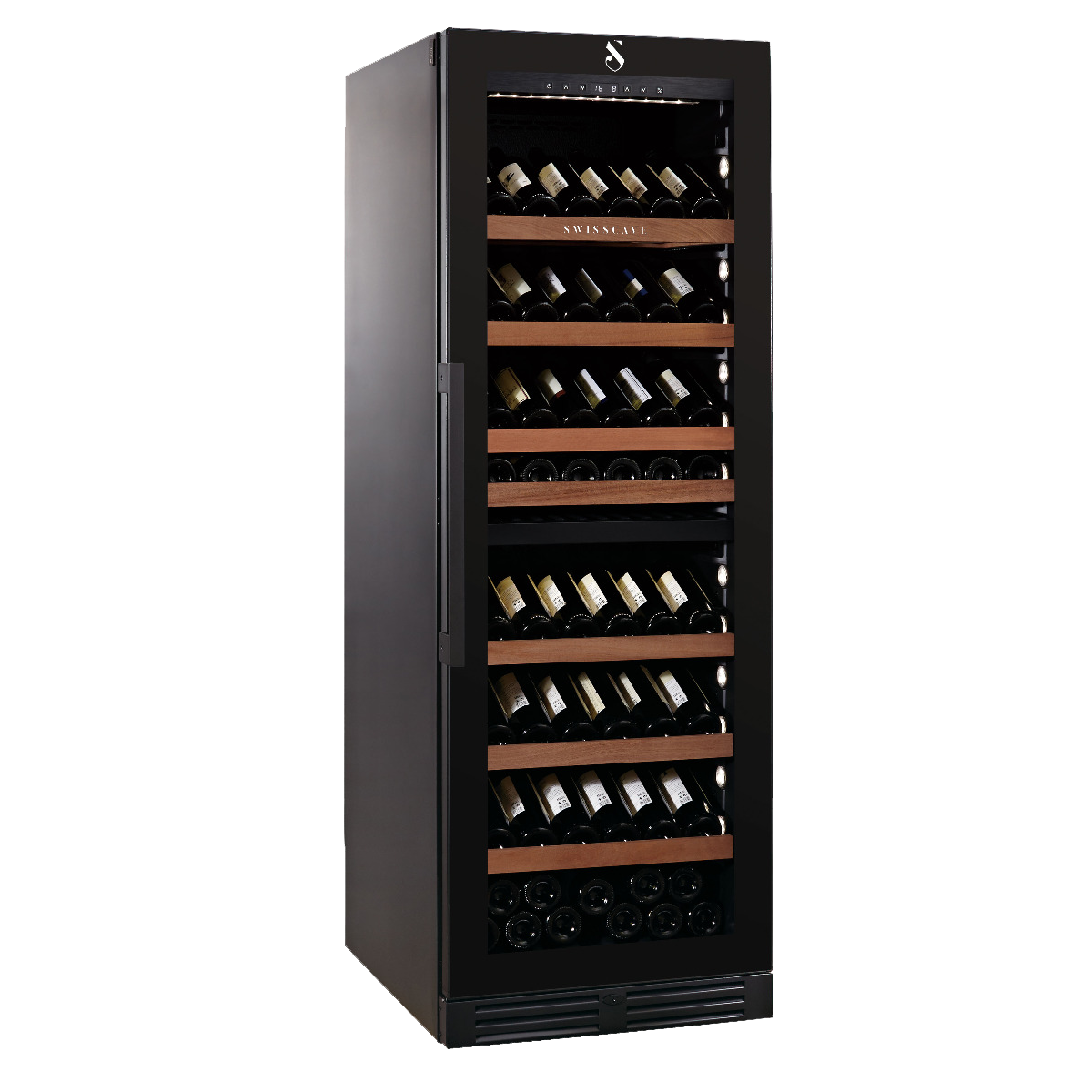 Swisscave - Luxury Edition MIX 163 Bottle Dual Zone Wine Cooler - WLB-460DFLD-MIX