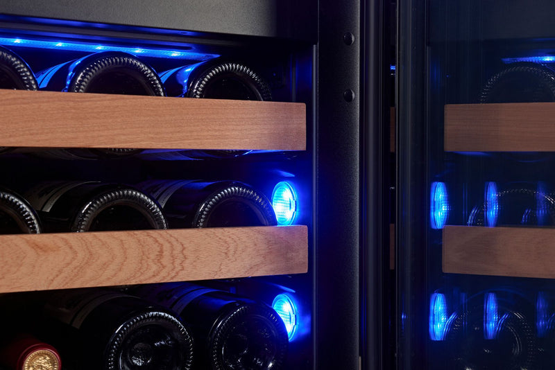 Swisscave - Premium Kitchen Integrated 29 Bottle Dual Zone Wine Cooler - WLI-90DF