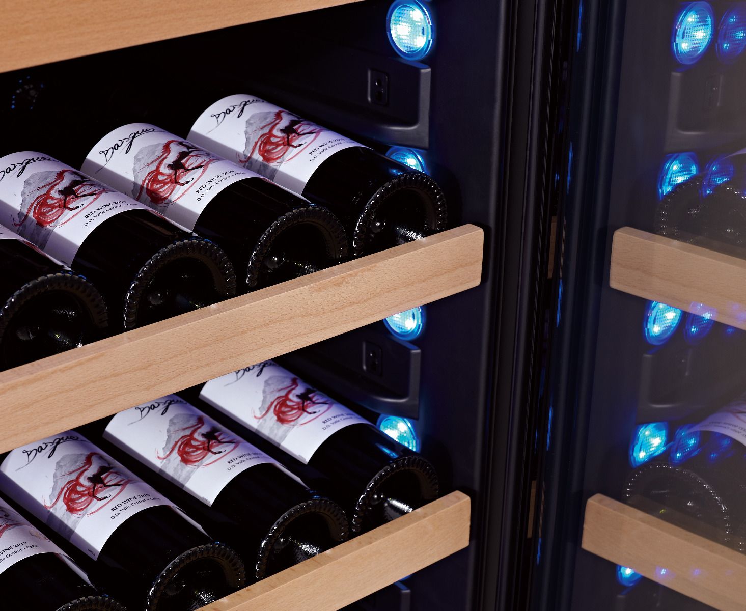 Swisscave - Luxury Edition 152 Bottle Dual Zone Wine Cooler - WLB-460DFL-MIX