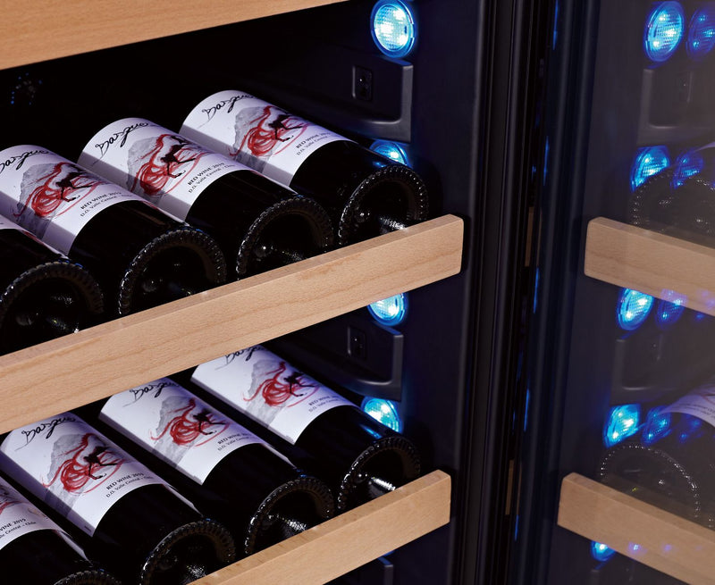 Swisscave - Premium Edition 152 Bottle Dual Zone Wine Cooler - WLB-460DFL-MIX