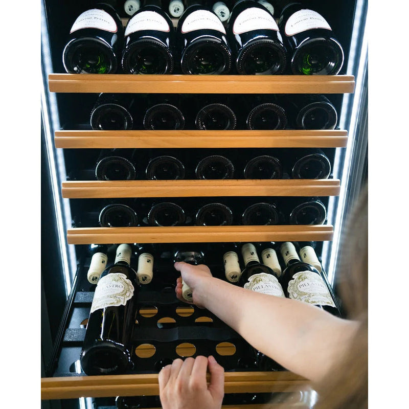 Vin Garde - Pommard 160 Bottle Dual Zone Wine Cooler - Black