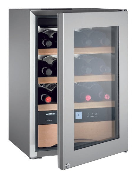 Liebherr - GrandCru 12 Bottle Single Zone Wine Cooler - WKes653