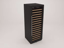 Dunavox DX-194.490BK - 194 Bottle Freestanding/Built-In Single Zone Wine Cabinet