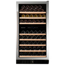 Dunavox DX-94.270SDSK - 94 Bottle Freestanding/Built-In Dual Zone Wine Cooler