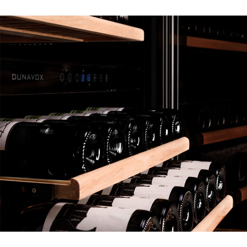 Dunavox DX-94.270SDSK - 94 Bottle Freestanding/Built-In Dual Zone Wine Cooler