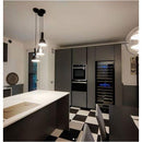 Dunavox DX-166.428DBK - 166 Bottle Freestanding/Built-In Dual Zone Wine Cabinet