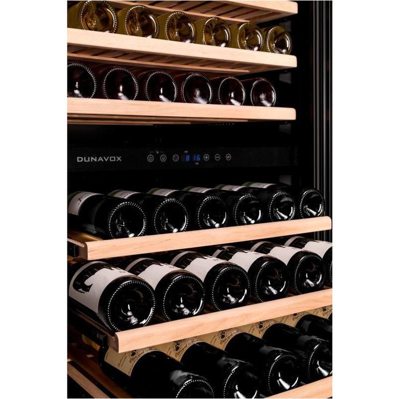 Dunavox DX-94.270DBK- 94 Bottle Freestanding/Built-In Dual Zone Wine Cooler