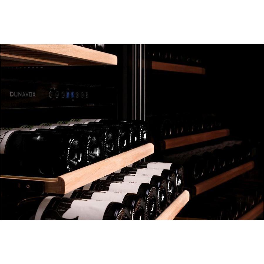 Dunavox DX-94.270DBK- 94 Bottle Freestanding/Built-In Dual Zone Wine Cooler