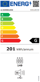 La Sommeliere - 149 Bottle Multi Zone Wine Cabinet - ECELLAR150