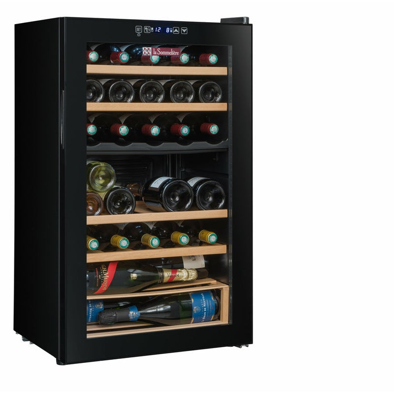 La Sommeliere - 33 Bottle Dual Zone Wine Cooler - SLS33DZ