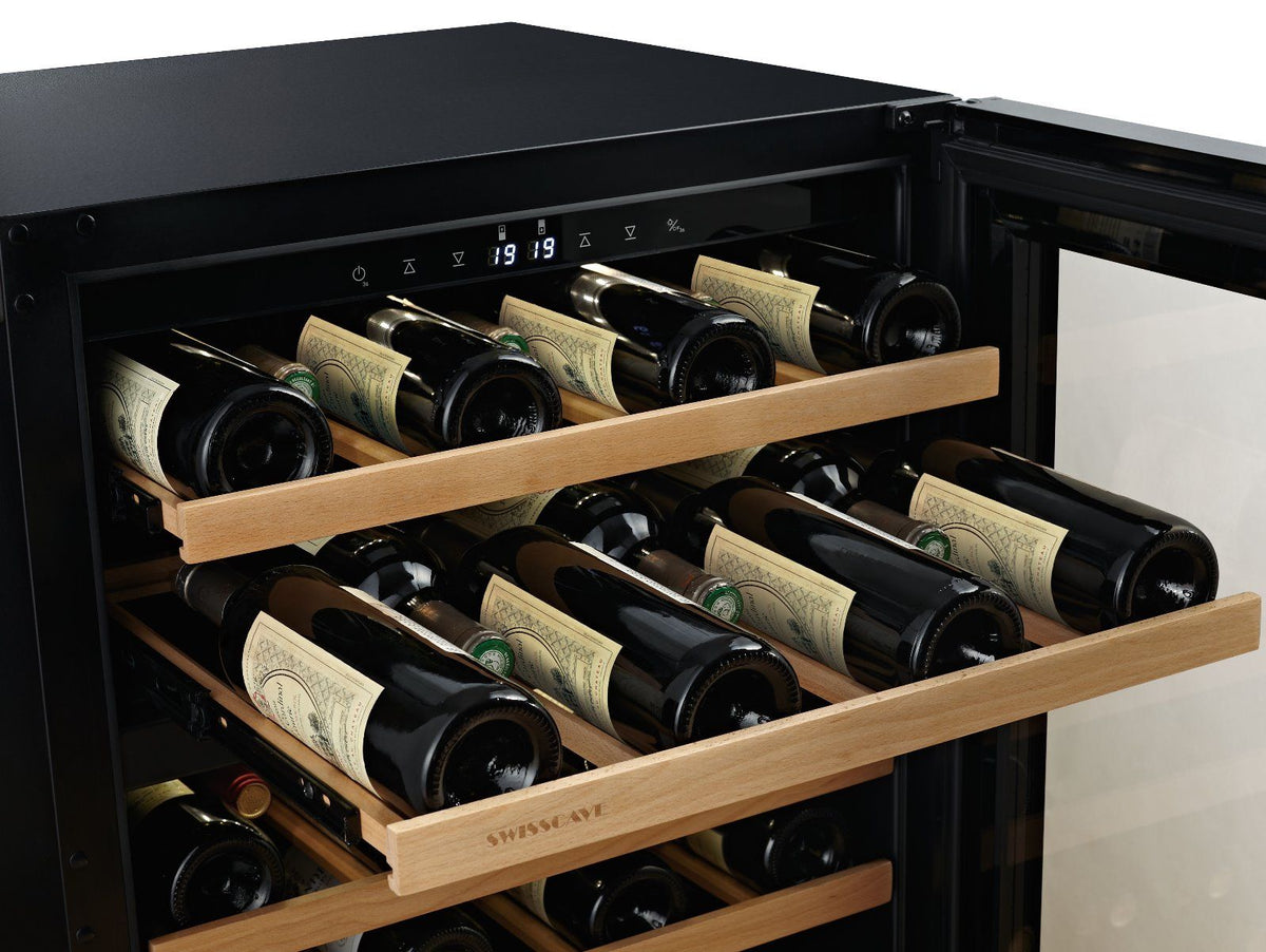 Swisscave WLB-160DF | 40-45 Bottle Dual Zone Wine Cooler