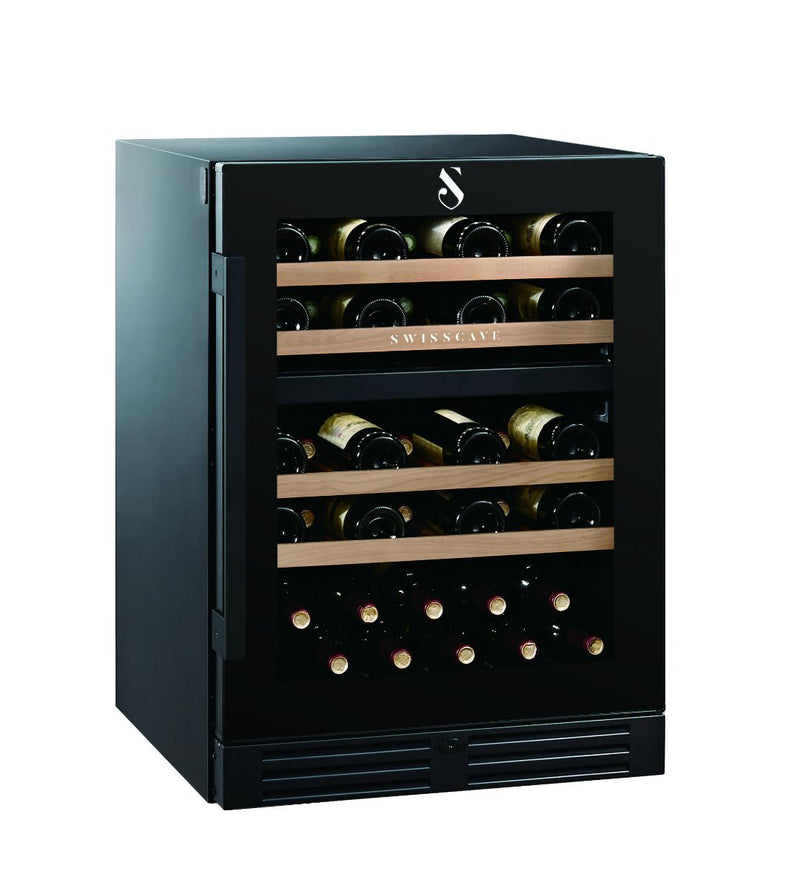 Swisscave - Premium Edition 40-45 Bottle Dual Zone Wine Cooler - WLB-160DF