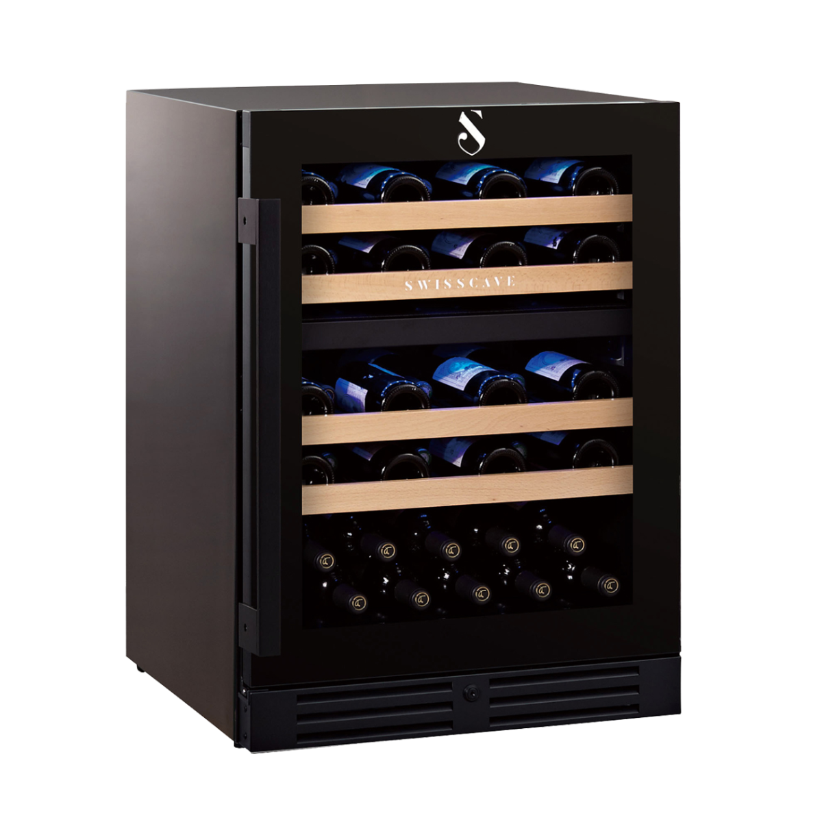Swisscave - Classic Edition 40 Bottle Dual Zone Wine Cooler - WL155DF