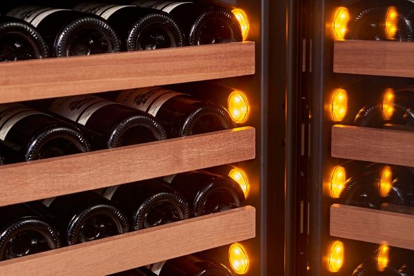 Swisscave - Premium Kitchen Integrated 94 Bottle Dual Zone Wine Cooler - WLI-460DF-MIX
