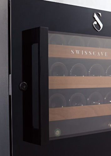 Swisscave - Premium Kitchen Integrated 24 Bottle Single Zone Wine Cooler - WLI-60F