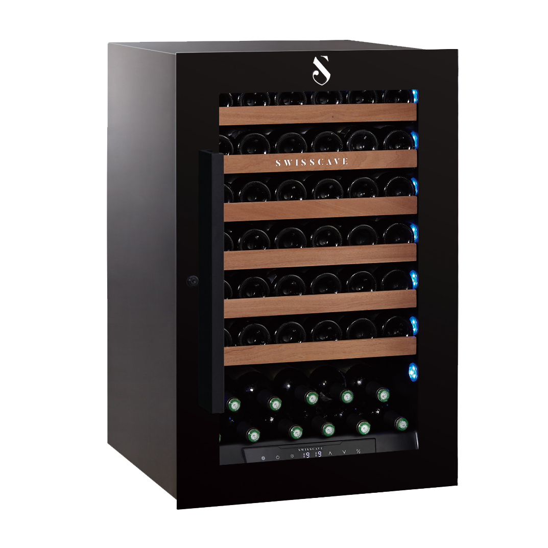 Swisscave - Premium Kitchen Integrated 48 Bottle Single Zone Wine Cooler - WLI-160F