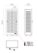 Teca Vino by EXPO - Freestanding Wine Wall TE-10 - Home